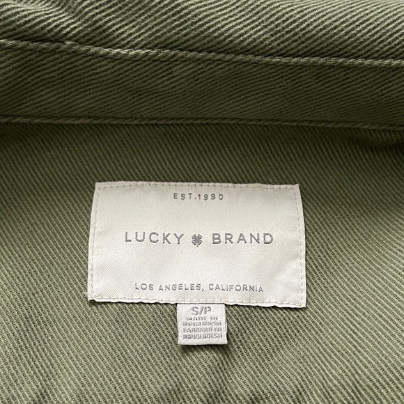 Lucky Brand Utility Jacket in Army Green - Picture 3 of 8
